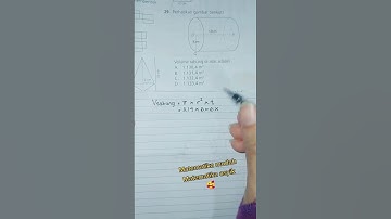 Cara menghitung volume tabung #fyp #volumetabung #volumebangunruang #maths #matematika #volume