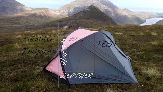 TENT TESTING - 3 Season tent Vs 4 Season Conditions - Samaya Inspire 2