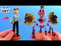 Animatronic Wind-Up Music Man and VANESSA with Clay ► FNAF Security Breach | Roman Clay Tutorial