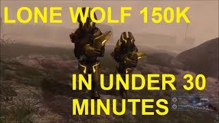 Halo Reach - Easiest Way To Get 150K In Lone Wolf In Under 30 Minutes