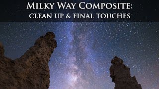 Create a Milky Way Composite Night Photo in Photoshop. Pt 3: Clean Up & Final Touch
Learn how to create a Milky Way Composite Night Photo in Photoshop. In this video I cover techniques to clean up the photo for a perfect composite. To follow along you need a Milky Way photo plus a photo from the same composition shot during dusk.
Part 1: Edit and process the Milky Way in Lightroom or ACR - https://www.youtube.com/watch?v=txlaDDZQ54Q
Part 2: Create a Milky Way Composite in Photoshop, Matching Color and Tone -
https://www.youtube.com/watch?v=DPFjfticI2Y
Part 3: Create a Milky Way Composite in Photoshop, Perfect Selections and Masks -
https://www.youtube.com/watch?v=nOlM05lyN7U
Part 4: Create a Milky Way Composite in Photoshop, Cleaning Up and Final Touches -
https://www.youtube.com/watch?v=rmffirsb4JU
Subscribe to the Pro Photo Tips newsletter to receive the very best in Nature Photography Education:
http://www.professionalphototips.com/newsletter-signup/
Got questions? Check out my FAQs here:
https://www.professionalphototips.com/frequently-asked-questions/
Joshua Cripps is a full-time landscape photographer living near Yosemite National Park in California. His recent work includes the worldwide marketing campaign for the Nikon 8-15mm Fisheye Lens.
For more landscape photography, tutorials, and workshops visit:
https://www.professionalphototips.com/
https://www.joshuacripps.com
http://instagram.com/JoshuaCrippsPhotography
https://www.facebook.com/JoshuaCrippsPhotography
http://www.SeaToSummitWorkshops.com
All photos, text, and video are copyright Joshua Cripps, except if noted. Any use without my express written permission is really not cool, man. Create a Milky Way Composite Night Photo in Photoshop. Pt 3: Clean Up & Final Touch