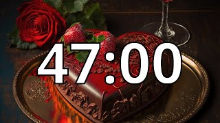 47 Minutes Timer with Music | Valentine's Day Timer