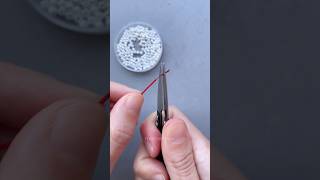 A simple beading hack every jewelry maker should know! 🧵✨ #diy #beading #macrame
