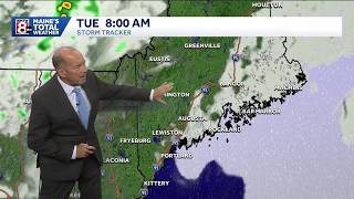 Any showers end as skies clear overnight