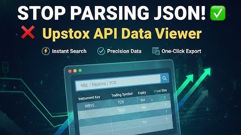 Upstox Instruments API Data Viewer