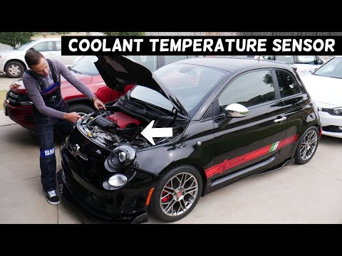 COOLANT TEMPERATURE SENSOR LOCATION FIAT 500, FIAT 500 ABARTH 1.4