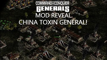 CHINA Toxin general VS GLA Stealth general. 1 vs 7 gameplay. Command & Conquer  Generals Zero Hour