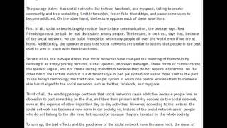 Online TOEFL Course Comments to Kota: "I video corrected your integrated writing practice test." screenshot 2