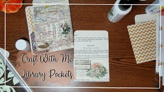 #roxysweeklychallenge | Library Card Pockets | Craft With Me | Junk Journal