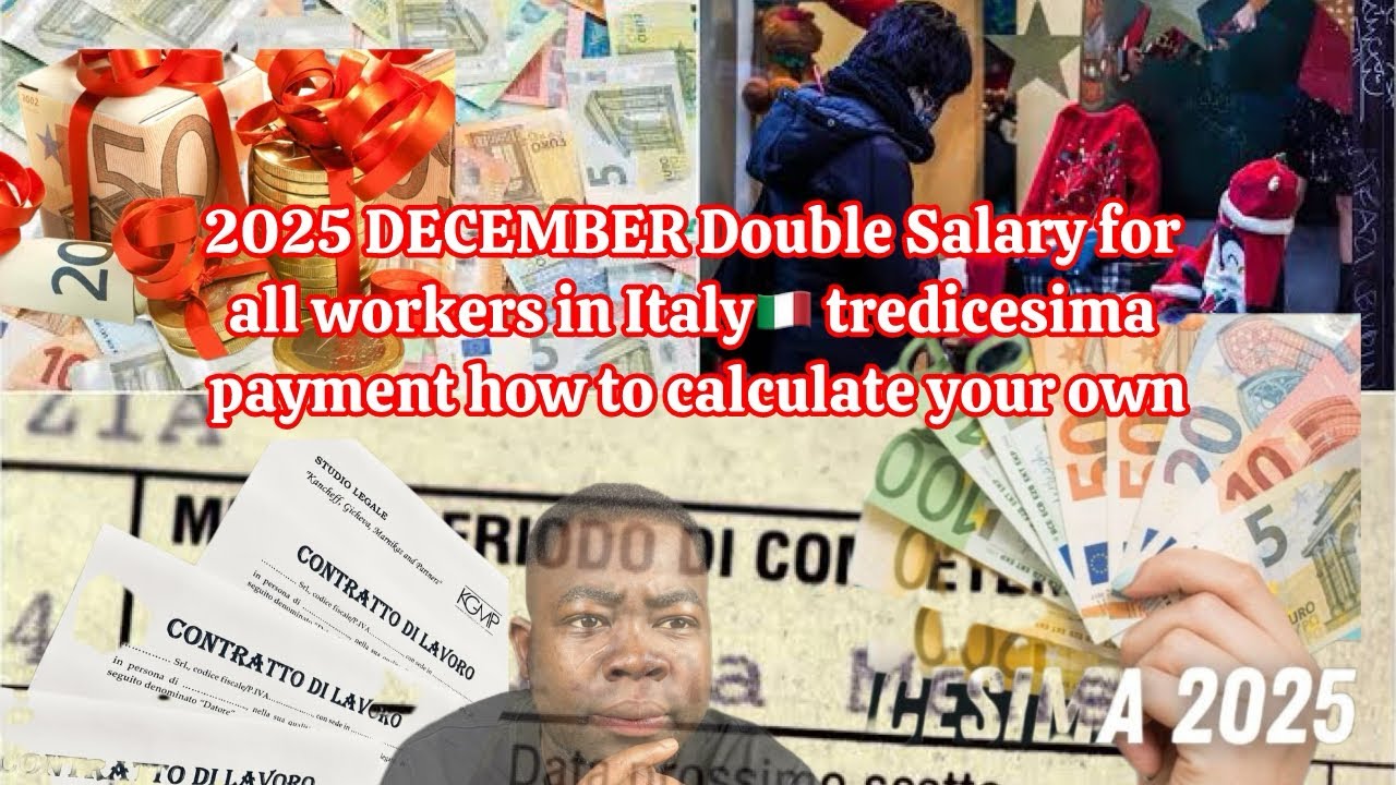 Ух ты, ДЕКАБРЬ Двойная зарплата для всех работников в Италии🇮🇹 выплата tredicesima, как рассчитат...