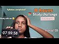 8 HOURS  Study challenge 😵 l I actually did it!