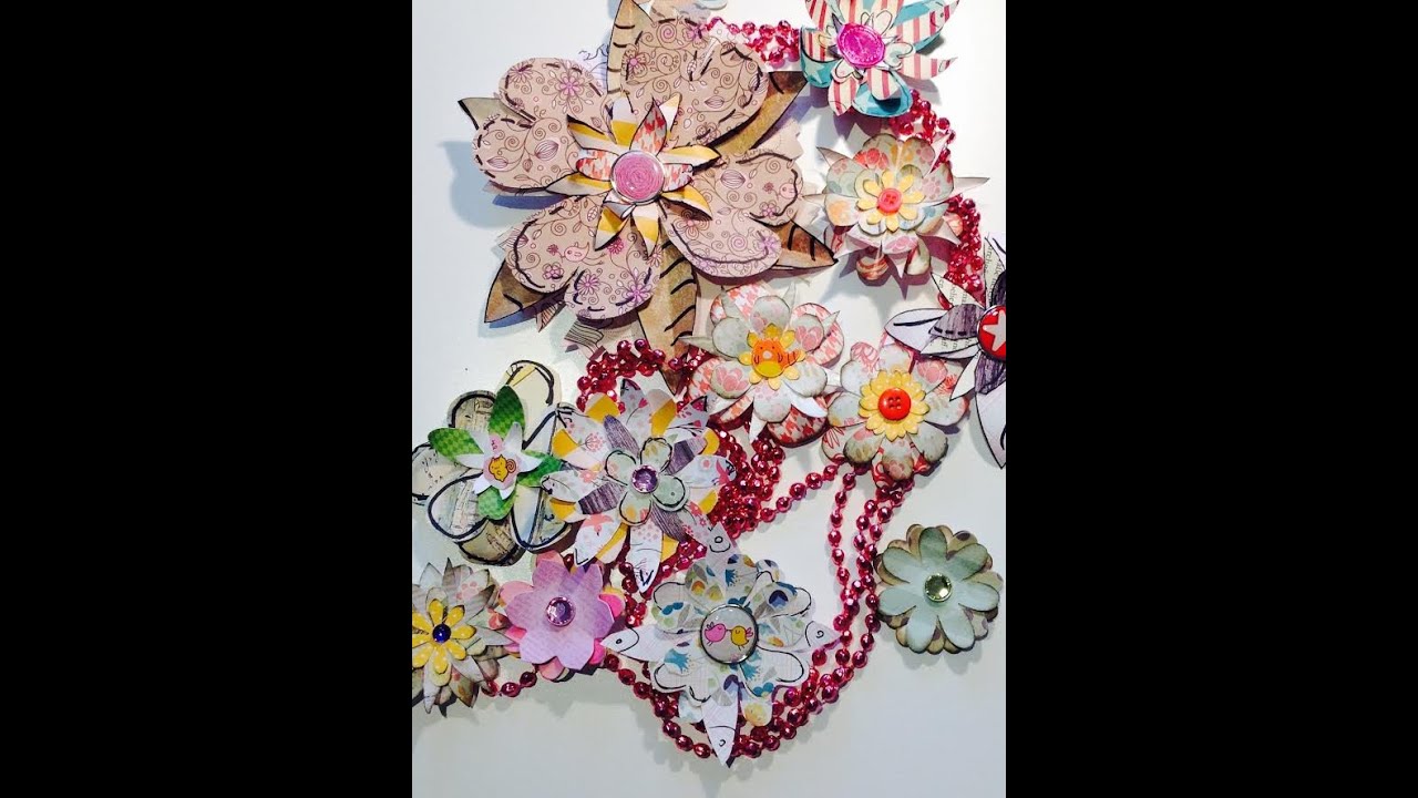 scrapbook oldschool papierblumen diy oldscool paper tutorial paper flower
