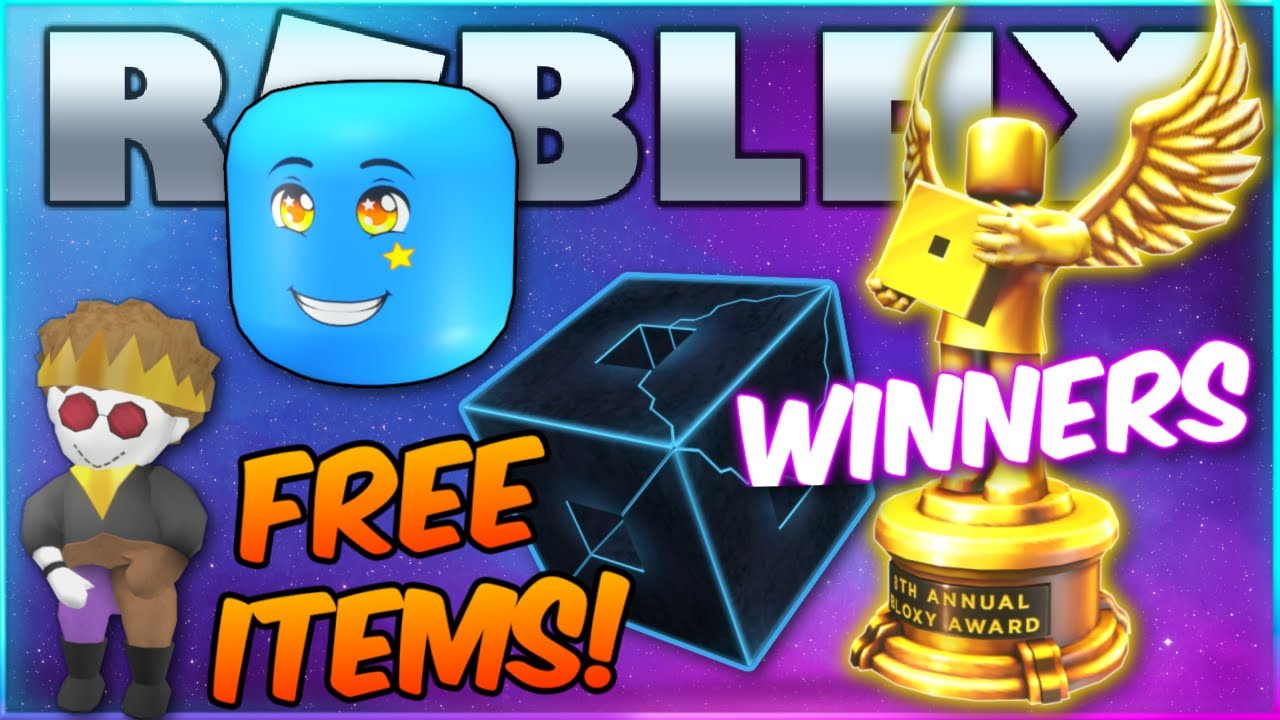 All Winners Free Items Roblox Bloxy Awards 2021 Youtube - roblox bloxy awards 2021 free items
