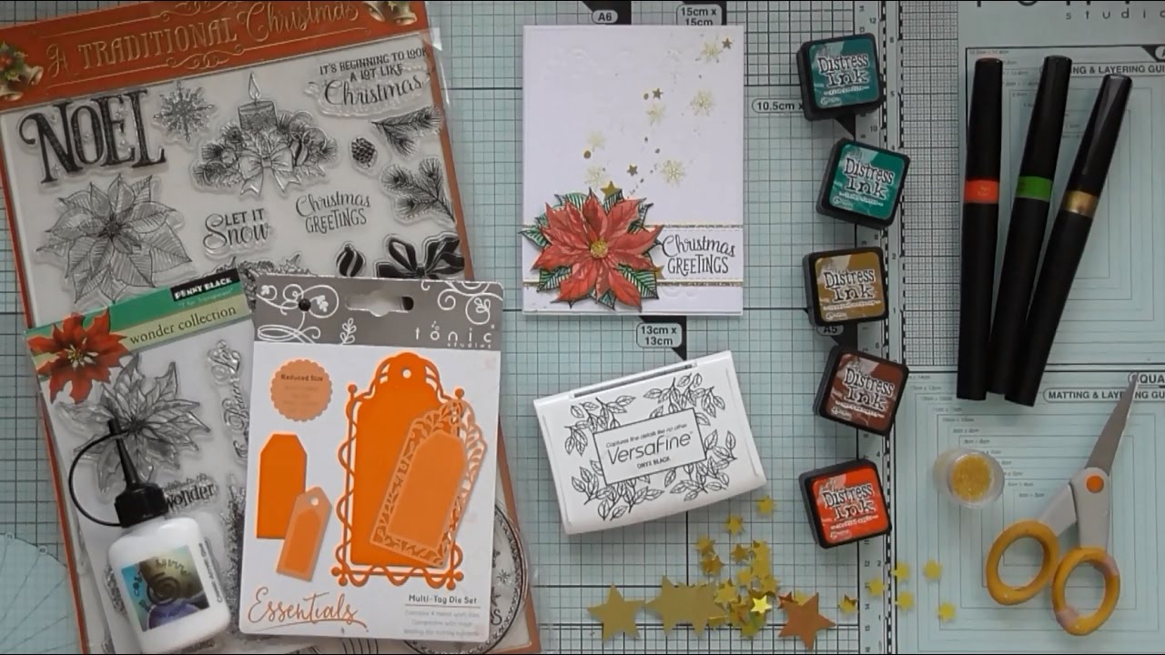 Christmas Greetings Poinsettia :D - YouTube