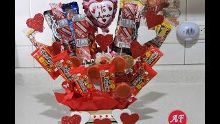 arreglo de dulces para san valentin - YouTube