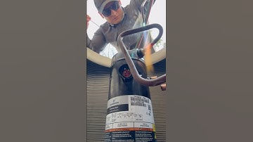 HVAC Scroll Compressor Replacement, in 20 Seconds. Start to finish #shorts #hvac #dewalt