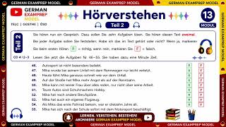 TELC B1 Hörverstehen Module 13 | Complete Listening Practice | Model Test with Answers |