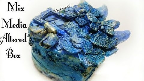 Mixed media altered box tutorial