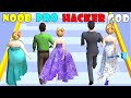 Noob vs pro vs hacker vs god  bride race  outfit makeover