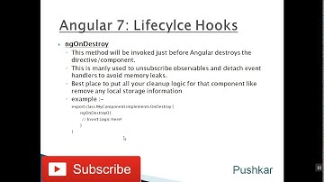 Angular 7 - NgOnDestroy lifecycle hook