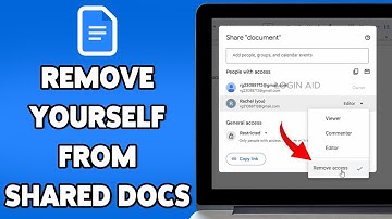 How To Remove Yourself From Shared Google Docs 2025 | Exit A Shared Document On Google Drive