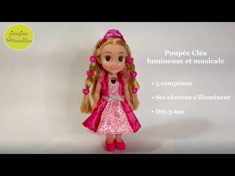 Cléa poupée lumineuse et musicale - 35cm multicolore Pioupiou Et Merveilles