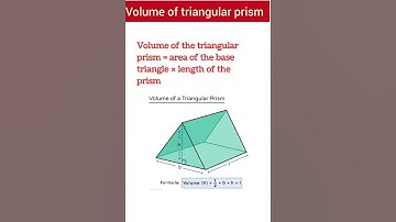 Volume of triangular prism #shorts #prism #triangularprism