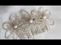 Boncuktan Çiçeklerle Saç Aksesuarı Yapımı - DIY Beaded Bridal Hair Pin