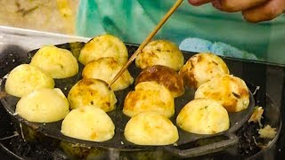 Vietnamese Street Food - TAKOYAKI Octopus Balls Ho Chi Minh City Vietnam