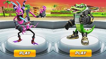 Sonic Forces Speed Battle: New Chracters Unlocked Punk Zazz vs Dj Vector (android, iOS) Gameplay