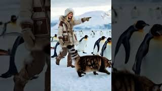 Hanni the cat on a research trip in Antarctica. #cat #antarctica #antarktis #trip #ai