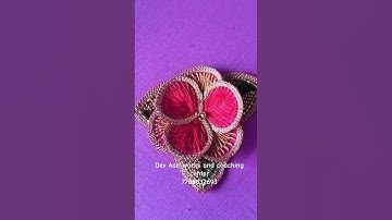 3D flower Aari work #aariwork #aariclass #aaridesigns #aariembroidery #3dflowers