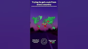 Trying to get a sub from every country #shorts #mapping #geography