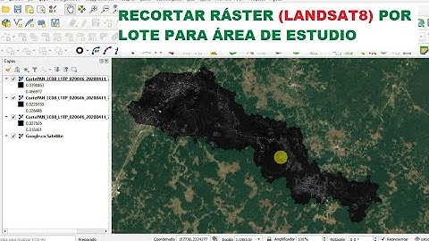 Cómo cortar multi-ráster (LANDSAT8) por área de estudio en QGIS