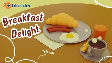 Full Breakfast delight Tutorial in 3D Blender