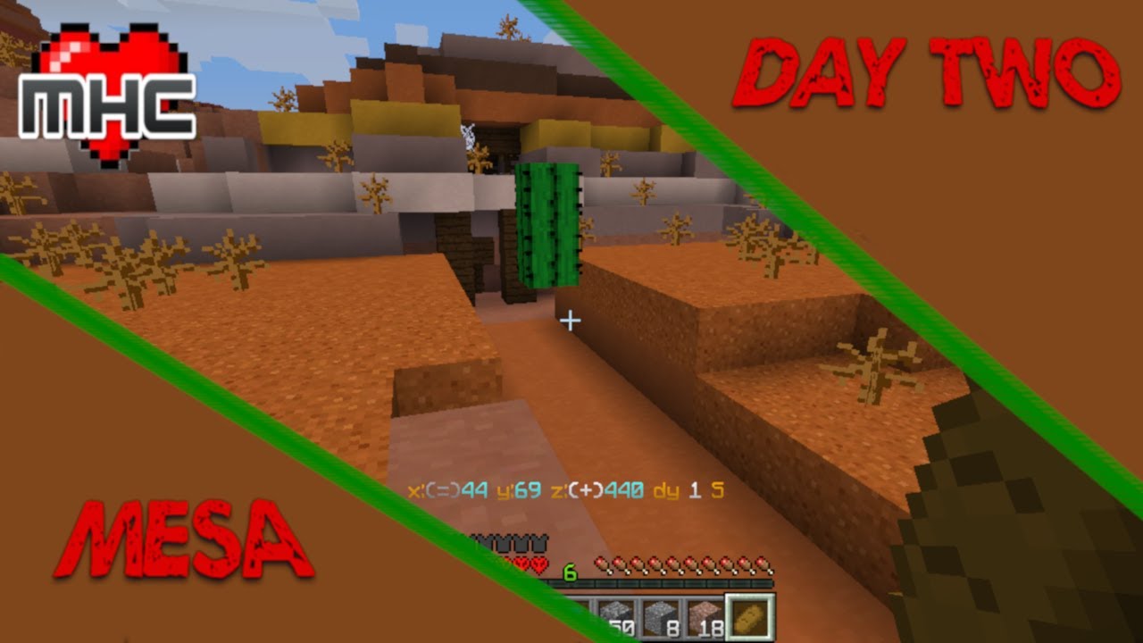 Minecraft Hardcore Challenge ~ July 2020 ~ Mesa ~ Day Two ~ Exploration ...
