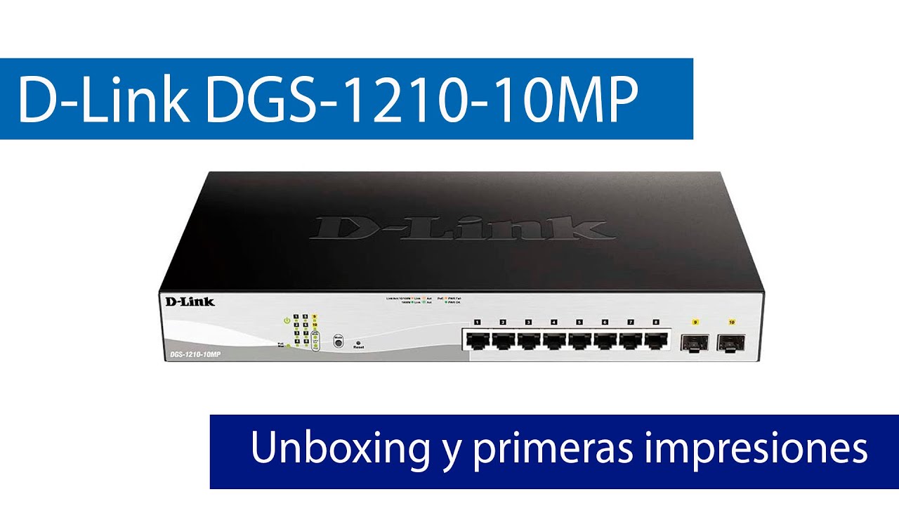 (未使用･未開封品)D-Link DGS-1210-10 network switch D-Link DGS-1210-10MP: Switch Gigabit con PoE+ y fanless