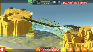 Build a Bridge Level 26 Android 3 star walk-through screenshot 4