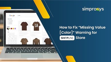 How to Fix "Missing Value [Color]” warning for Shopline Store