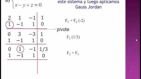 Video Op 14 - Tutorial Ejercicios Resueltos Método de Gauss Jordan Segunda Parte