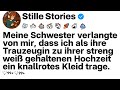 [KOMPLETT] Meine Schwester verlangte, dass ich zu ihrer Weißhochzeit als Trauzeugin ROT trage.