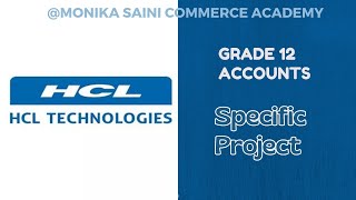 HCL Limited Co. Project of Accountancy Specific Ratio and Cash Flow @MonikaSainiCommerceAcademy