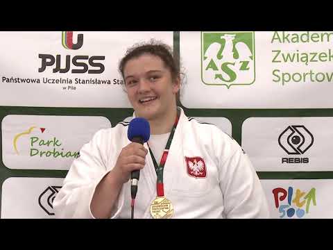 Akademickie Mistrzostwa Polski w judo w Pile: rozmowa ze złotą medalistką Kingą Wolszczak