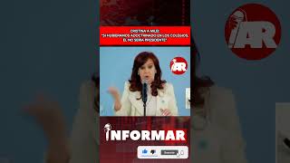 CRISTINA A MILEI: &quot;SI HUBIERAMOS ADOCTRINADO EN LOS COLEGIOS,ÉL NO SERÍA PRESIDENTE&quot; #parati