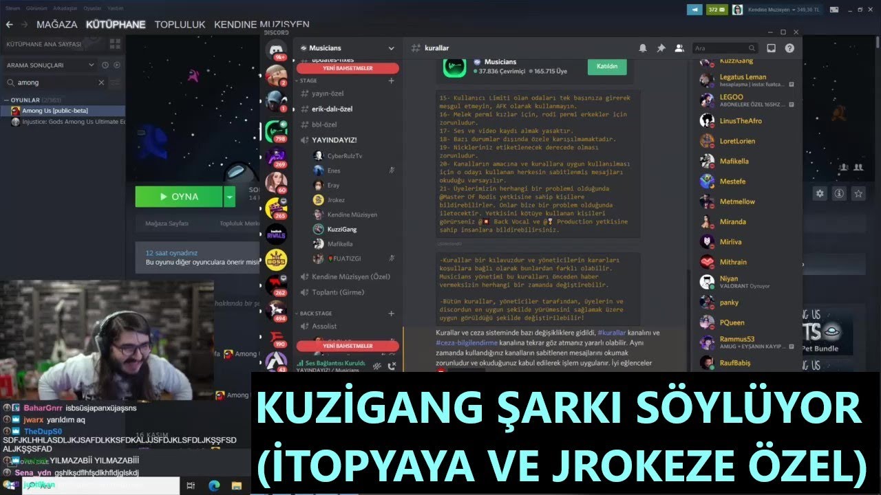 KENDİNEMÜZİSYEN - KUZİGANG ŞARKI SÖYLÜYOR (İtopyaya ve jrokeze özel)