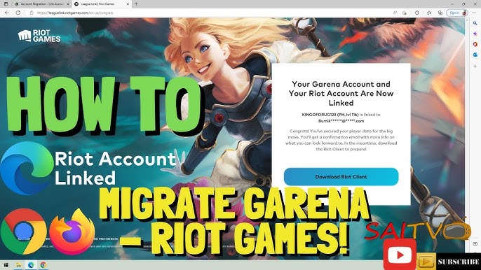 How to Link and Migrate Your Garena League of Legends Account to Riot Games  (Southeast Asia) 