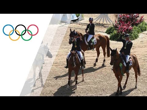 France's equestrian jumping team wins gold