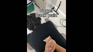 Upper back adjustments can help with upper back pain and can help improve mobility.
