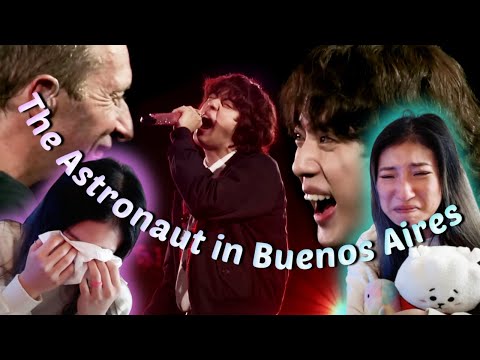 Jin (진) 'The Astronaut' with Coldplay REACTION Coldplay's Music Of The Spheres Tour in Buenos Aires