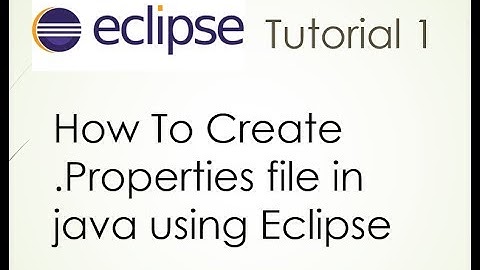 How to create .properties file in java using eclipse